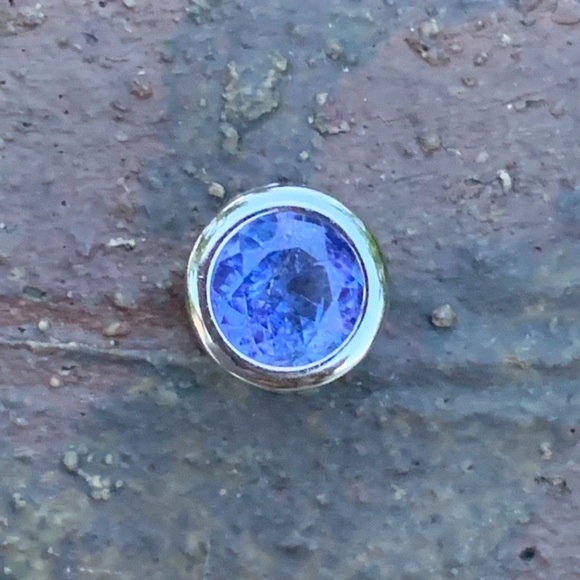 Natural Tanzanite Pendant | 925 Silver | Rhodium Plated | NWOT - Picture 2 of 3